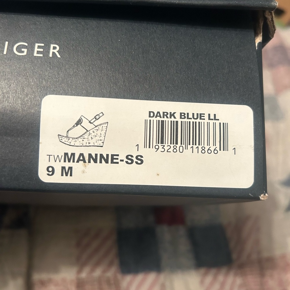 Tommy Hilfiger Dark Blue Wedge Shoes